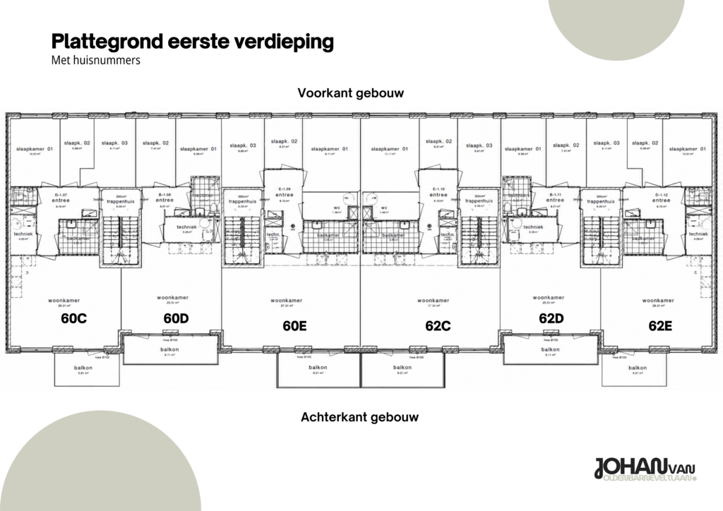 Plattegrond eerste verdieping